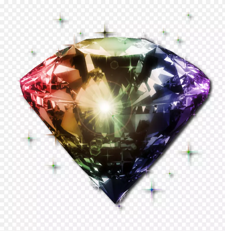 钻石色宝石戒指粉红色钻石闪闪发光