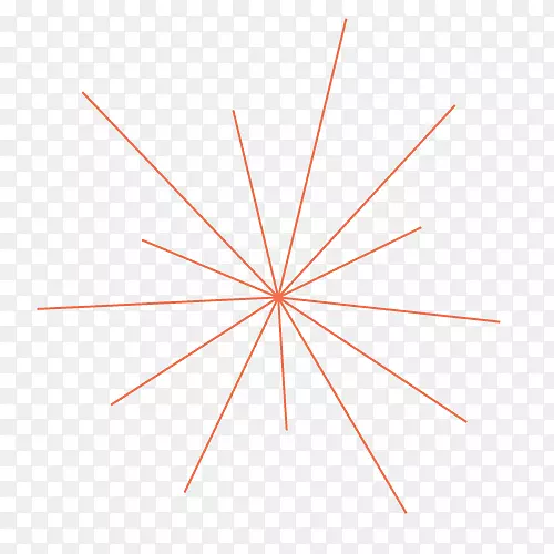 线圆点三角形-橙色线