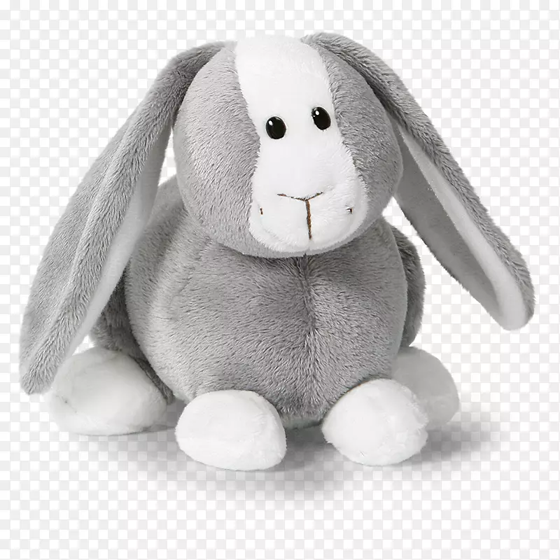 复活节兔子欧洲兔子玩具毛绒灰兔毛绒玩具