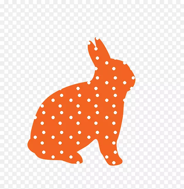 兔子复活节兔子-切断虚线