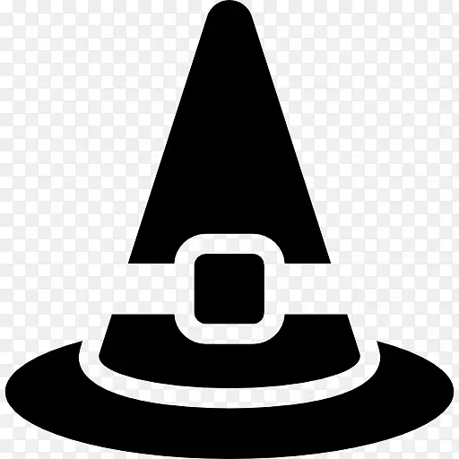 巫术帽计算机图标.女巫