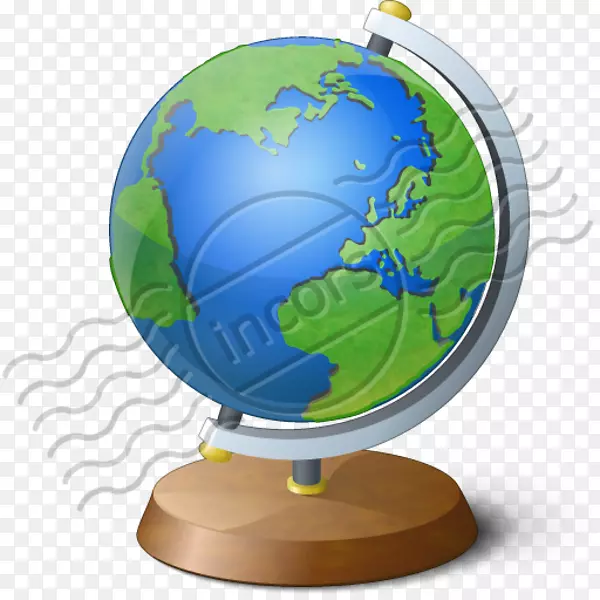 全球世界球体电脑图标三维空间艺术产品