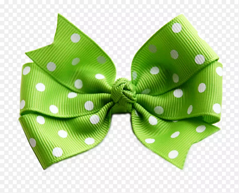 绿色剪彩艺术-白色蝴蝶结