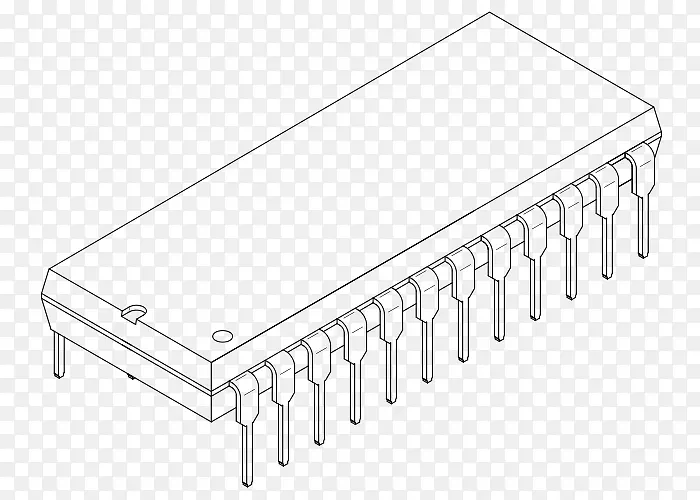 双线封装集成电路封装电子电路微集成电路芯片