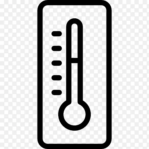 摄氏温度计算机图标温度计