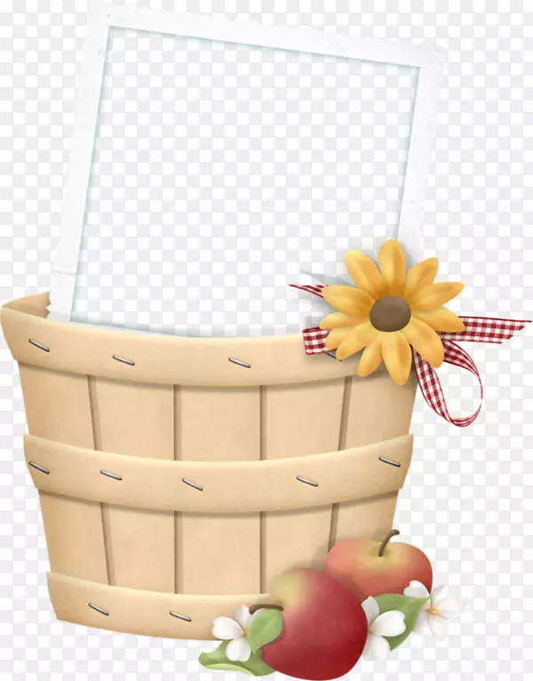 这篮子苹果夹艺术食品篮。