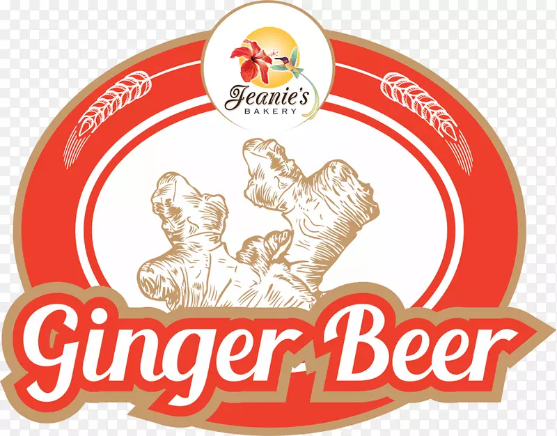 姜啤酒牙买加美食标签商标-啤酒标签