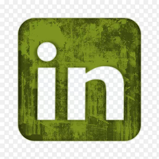 社交媒体LinkedIn Facebook社交网络电脑图标-绿色简历