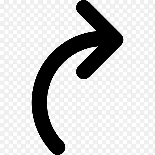 标志符号字体-圆角箭头
