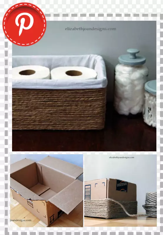 篮子纸板箱自己动手浴室-DIY相册