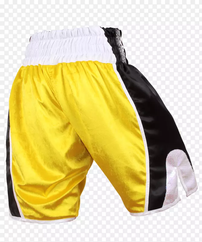 曲棍球保护裤和滑雪短裤拳击黄曲线