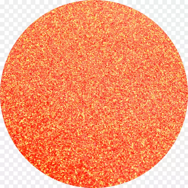 闪闪发光的橙色红色指甲油紫色珊瑚