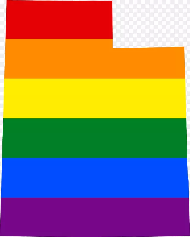犹他州彩虹旗LGBT俄亥俄-像素旗