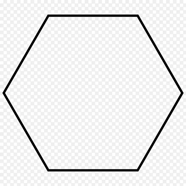 六边形多边形二维空间几何剪贴画多边形边界