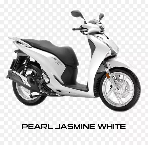 摩托车本田sh150i摩托车-白色茉莉花