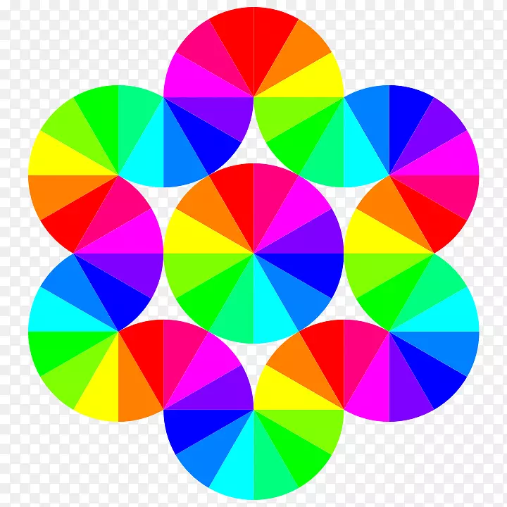 彩色红色数码艺术图形设计彩色六边形