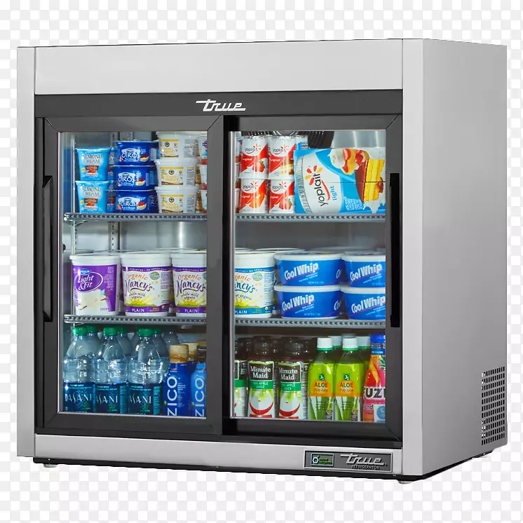 冰箱、家用电器、滑动玻璃门、滑动门制冷-商品化