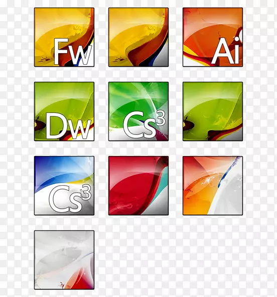 Adobe创意套件adobe系统软件套件电脑图标adobe创意云创意套装
