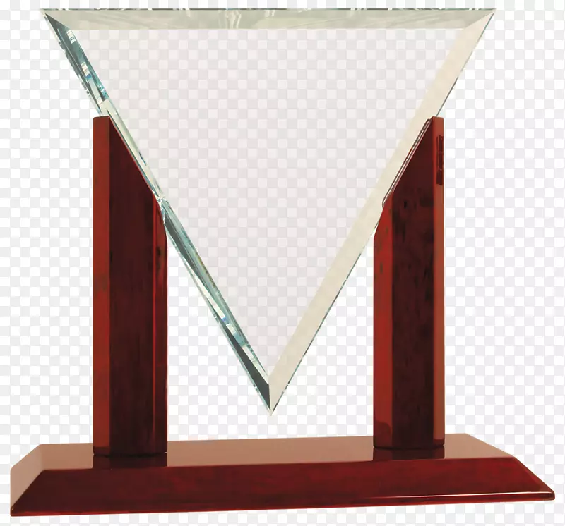 铅玻璃纪念牌匾拉赫曼公司奖品-玻璃奖杯