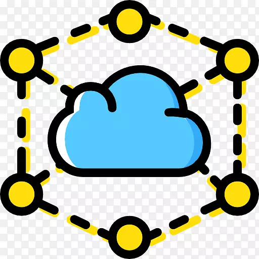 响应性的网页设计云计算web开发信息-广阔的天空免费png和psd。