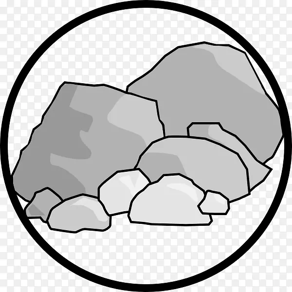 岩石计算机图标卵石剪辑艺术.环境剪贴画