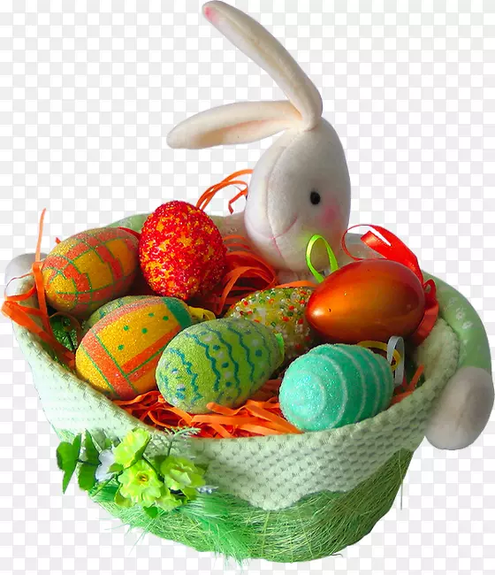 复活节兔子复活节彩蛋复活节假期复活节彩蛋篮