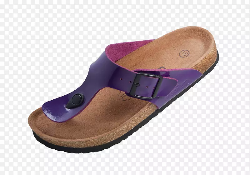 拖鞋鞋类紫丁香紫色-85