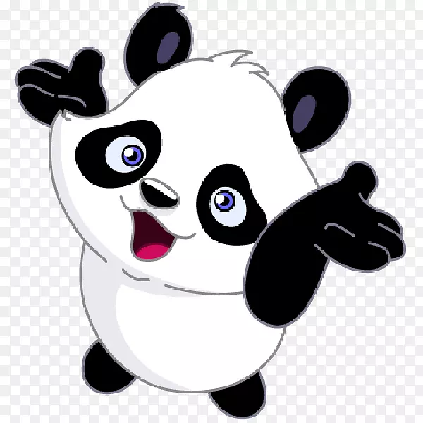 大熊猫熊-免费考拉剪贴画-可爱的熊猫
