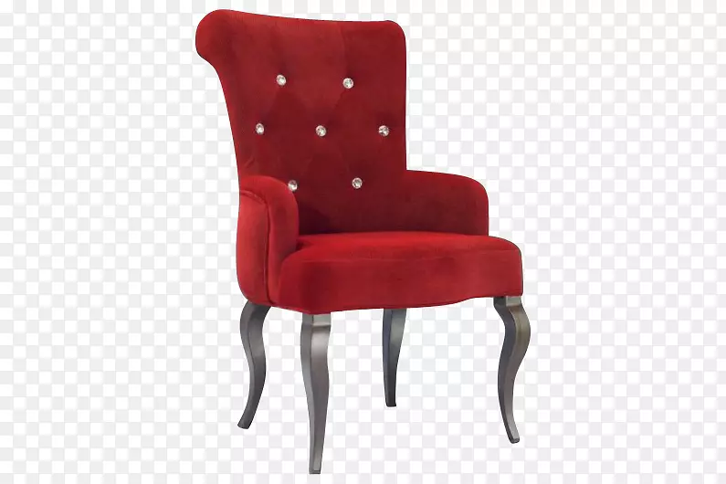 餐厅室内装潢椅，家具桌-红色丝绸