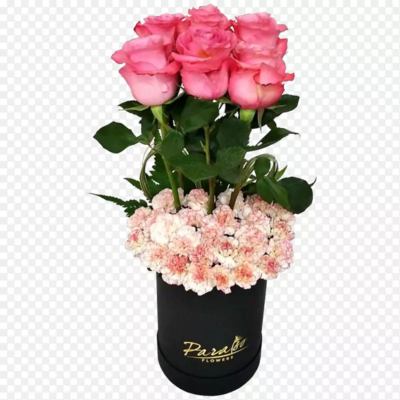 鲜花花束切花花园玫瑰-花冠盒