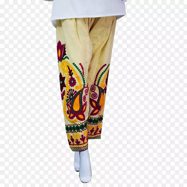 裤子刺绣巴基斯坦服饰沙尔瓦卡米兹-巴基斯坦文化
