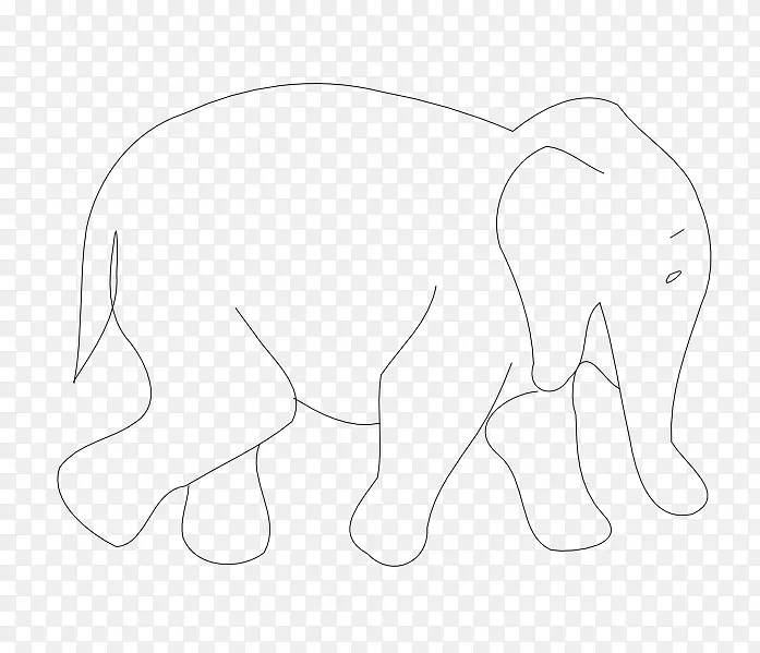 非洲象印度象动物计算机图标-象头