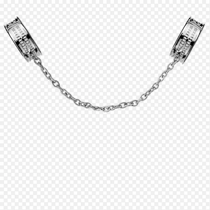 耳环魅力及吊坠、珠宝项链、魅力手镯-银链