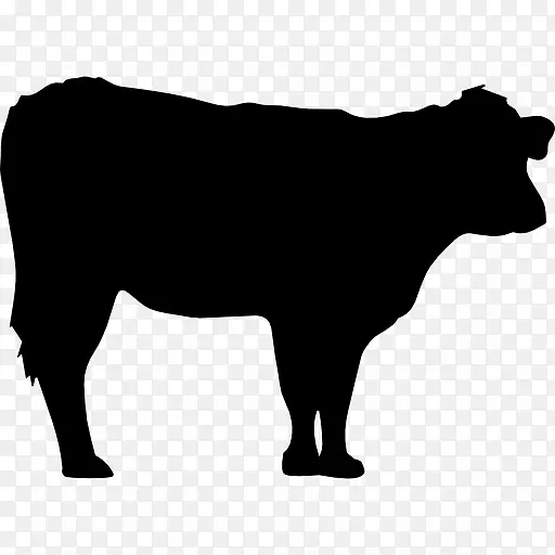 Hereford牛，Santa gertrudis牛的轮廓-牛载体