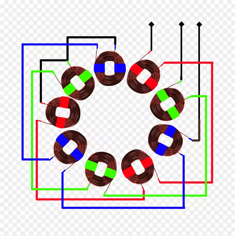 三相电力接线图单相电力定子电磁线圈动力风车