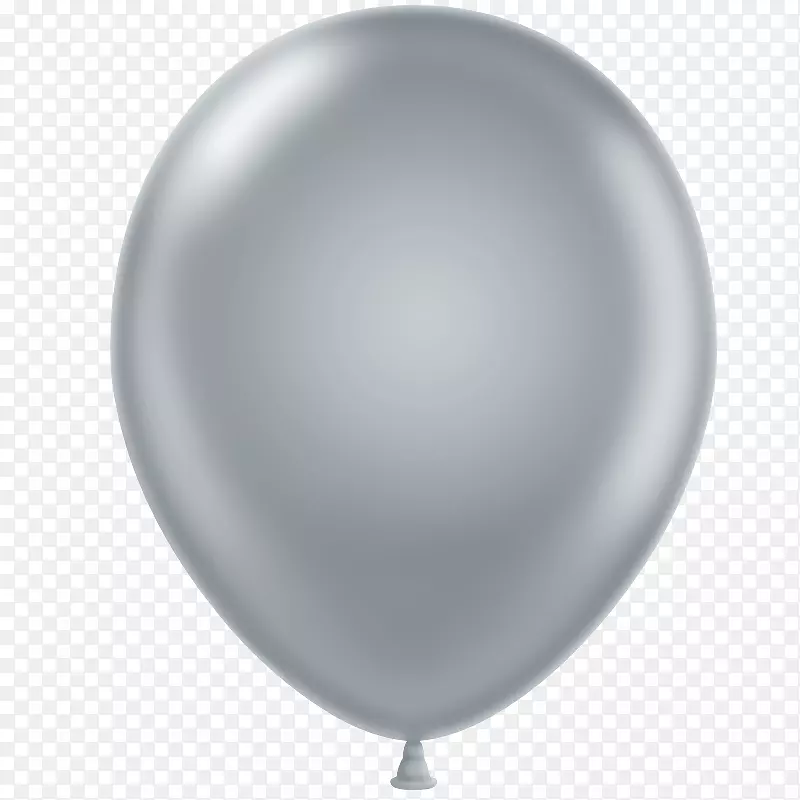 气球银色金属色派对-白色气球