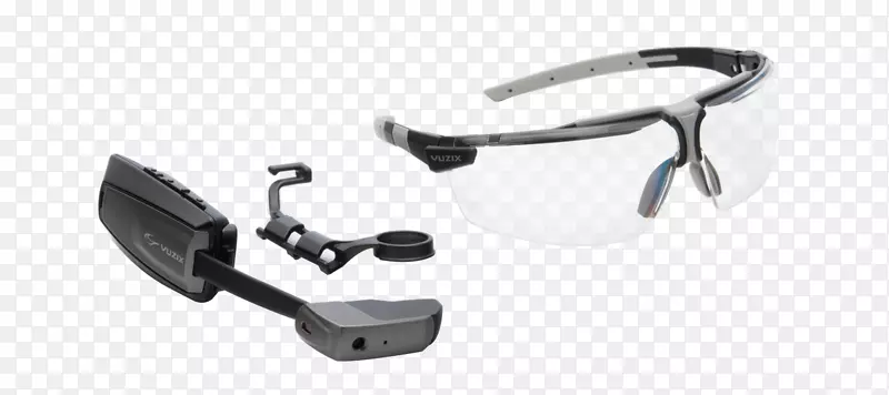 头挂式显示器谷歌眼镜Vuzix智能眼镜-高科技