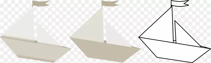 帆船剪贴画.纸船