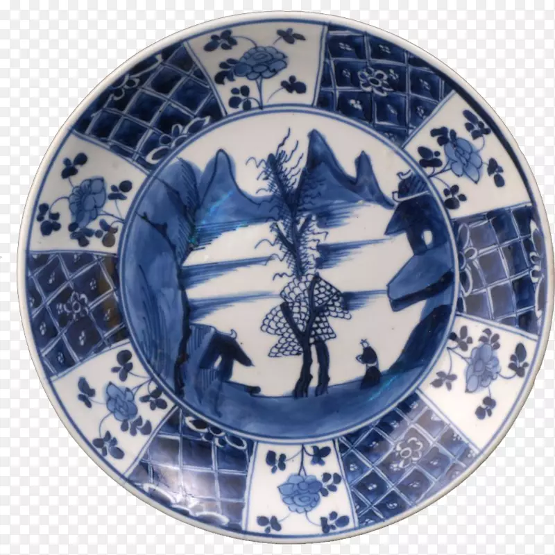 出口瓷器18世纪餐具.玻璃板