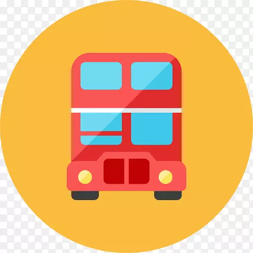 校车电脑图标下载-伦敦巴士
