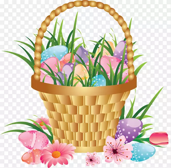 复活节篮子夹艺术-寻蛋
