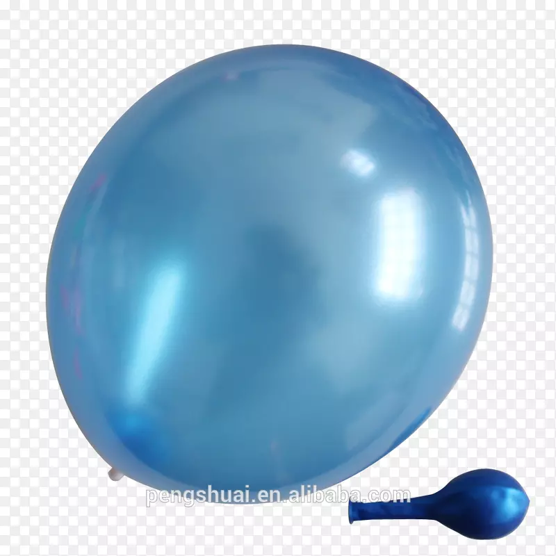 钴蓝绿松石塑料氦气球