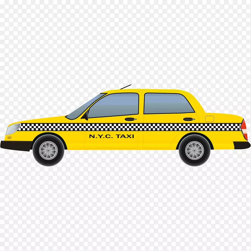 纽约市曼哈顿出租车黄色出租车-黄色出租车