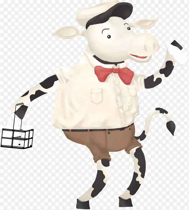 牛奶制品牛促生长蛋白填充动物和可爱玩具-奶牛