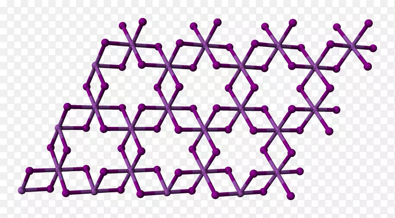 碘化铋晶体结构钒(Ⅲ)氯化物层