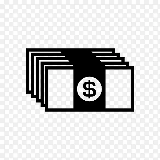 电脑图标货币钞票美元硬币包