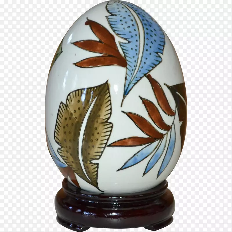 陶瓷钴蓝制品花瓶-手绘