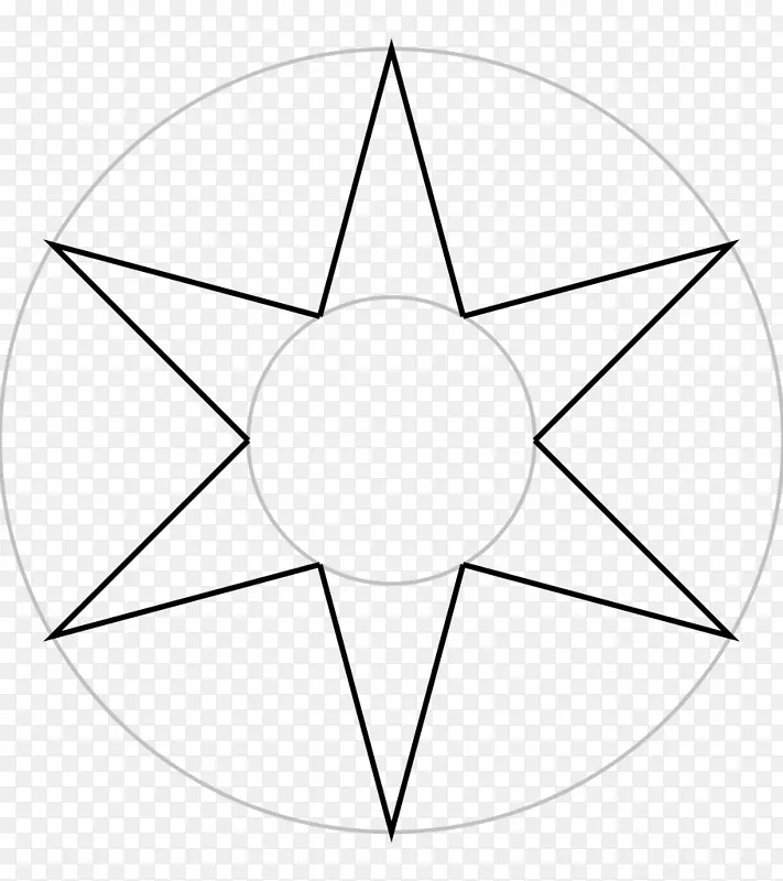 五点星符号在艺术和文化方面的星形多边形