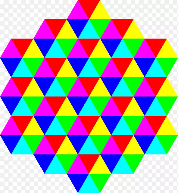 镶嵌等边三角形六边形背景