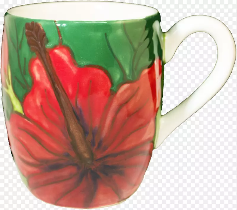 咖啡杯陶瓷杯花瓶红桶